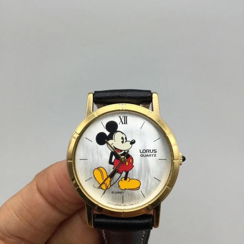 Vintage Lorus Mickey Mouse Womens Watch 30mm Disney V811-1400 New Battery